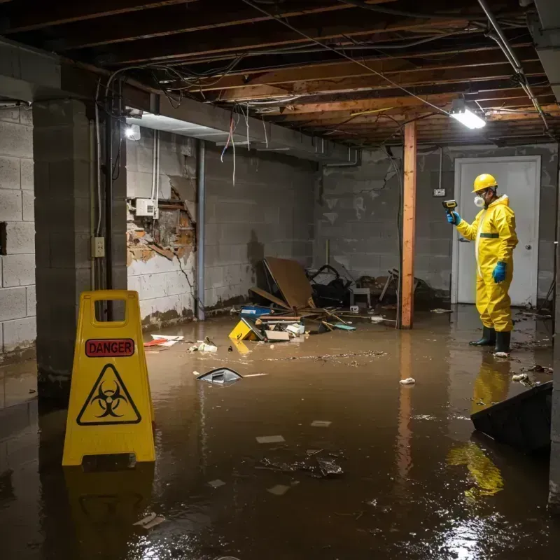 Flooded Basement Electrical Hazard in Rosenhayn, NJ Property